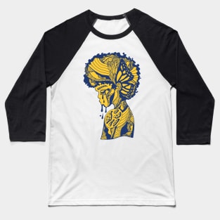 Gold and Navy Beauty In struggle Baseball T-Shirt